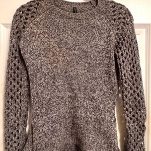 W118 by Walter Baker, Gray sweater with cool details like side zippers. Size:S